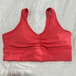 Calvin Klein Ribbed Sports Bra - Coral Color